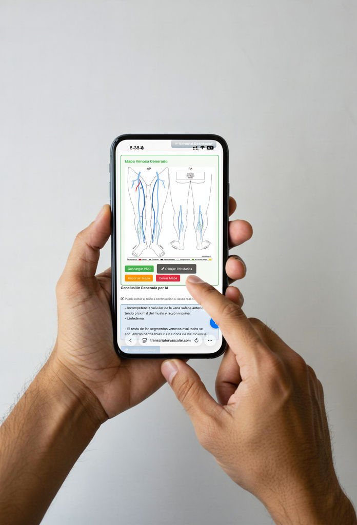 Transcriptor Doppler Vascular en celular